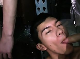 Student at initiation sucking thick cock in high def